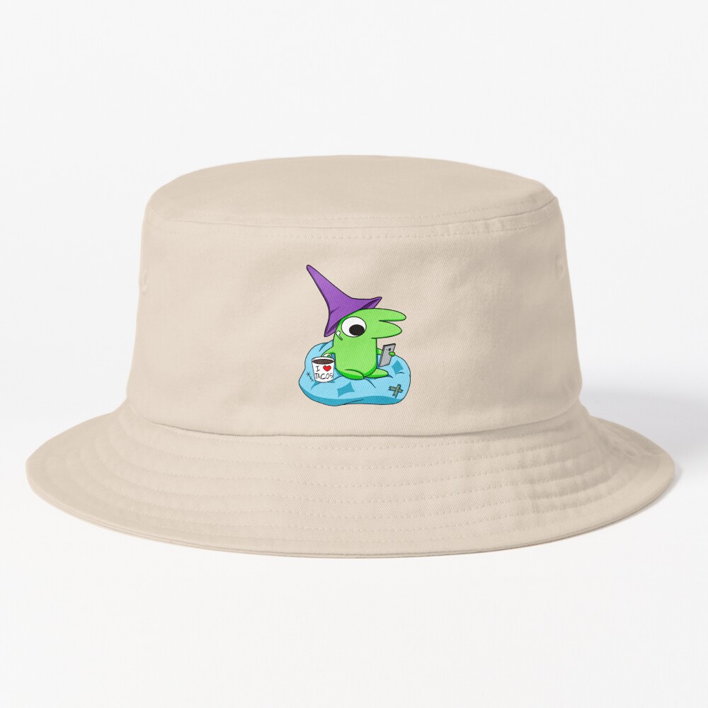 Glep The Taco Lover Inspired Smiling Friends Sticker Bucket Hat
