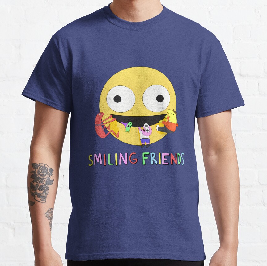Smiling Friends Logo T-shirt - Image 4