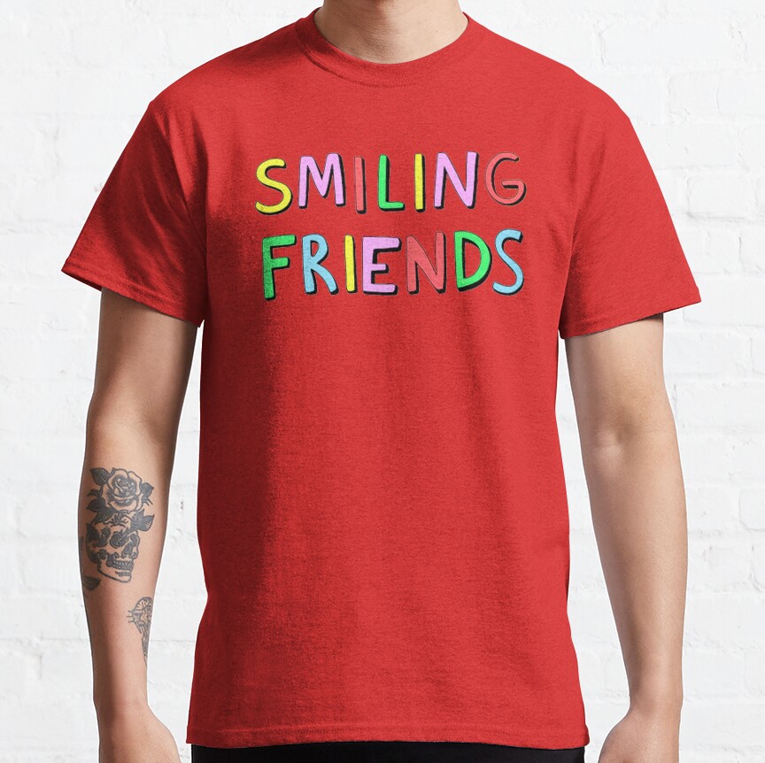 Smiling Friends Logo T-shirt - Image 5