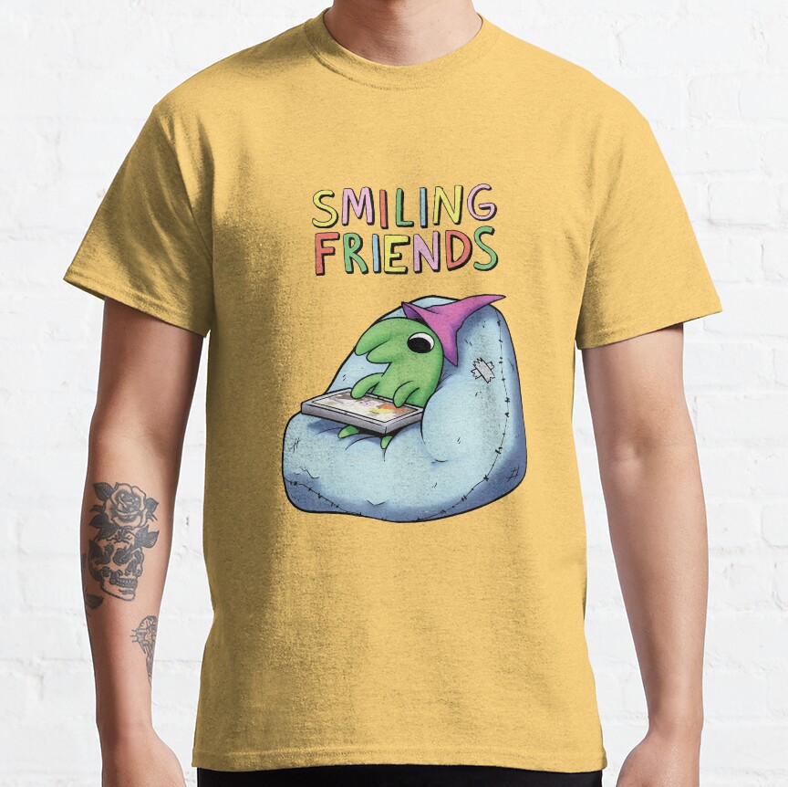 Smiling Friends Gleb T-shirt - Image 6