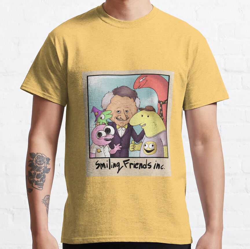 Smiling Friends Company Photo T-shirt - Image 6
