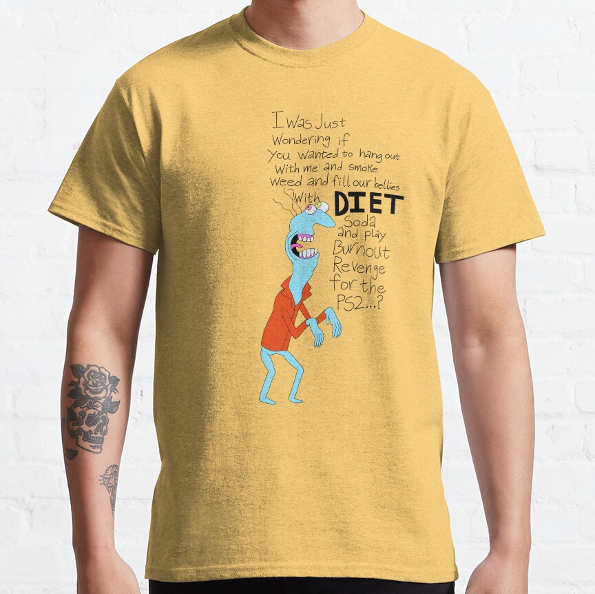 Smiling Friends Landlord Hangout With Diet Soda T-shirt