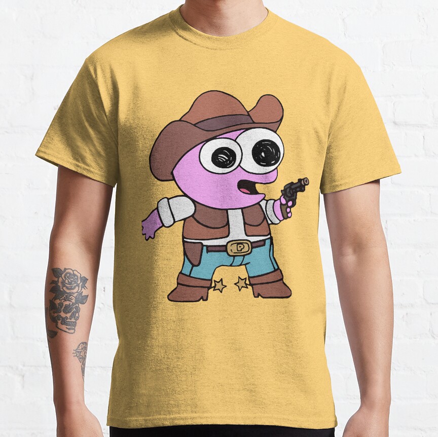 Smiling Friends Cowboy Pim Adult Swim T-shirt - Image 6