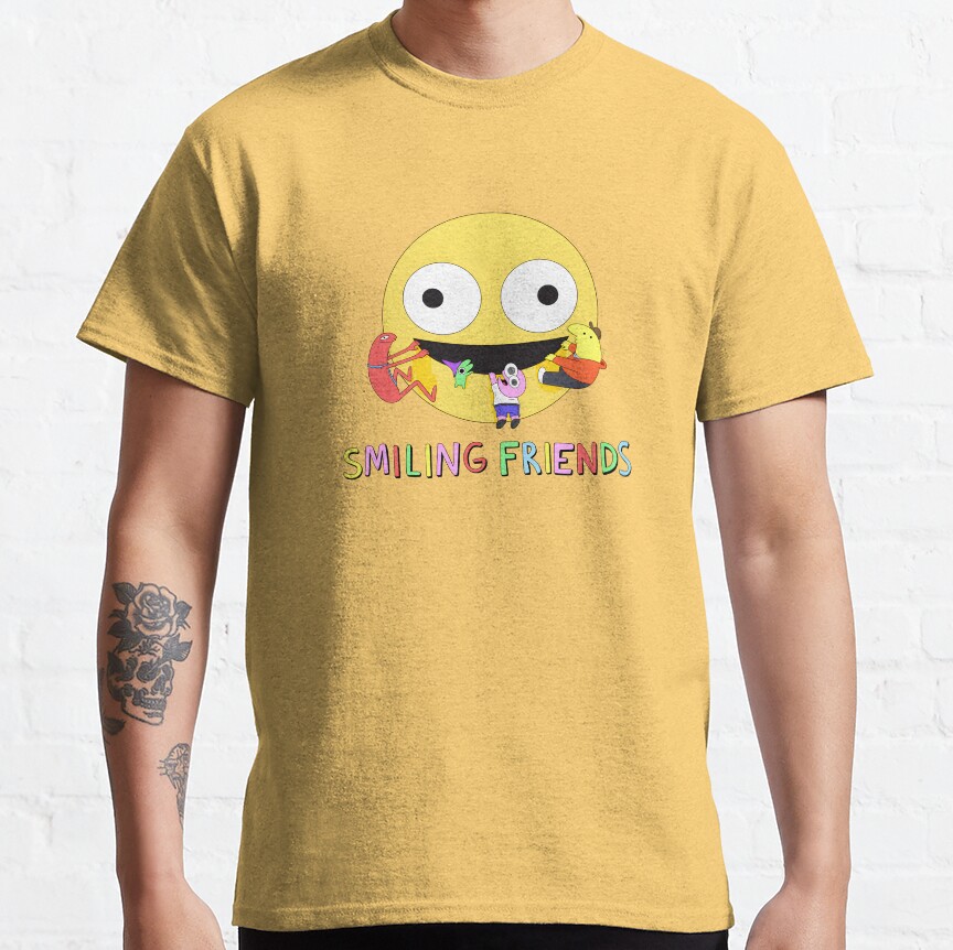 Smiling Friends Logo T-shirt - Image 6