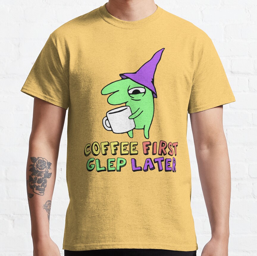 Glep Coffee Smiling Friends T-shirt - Image 6
