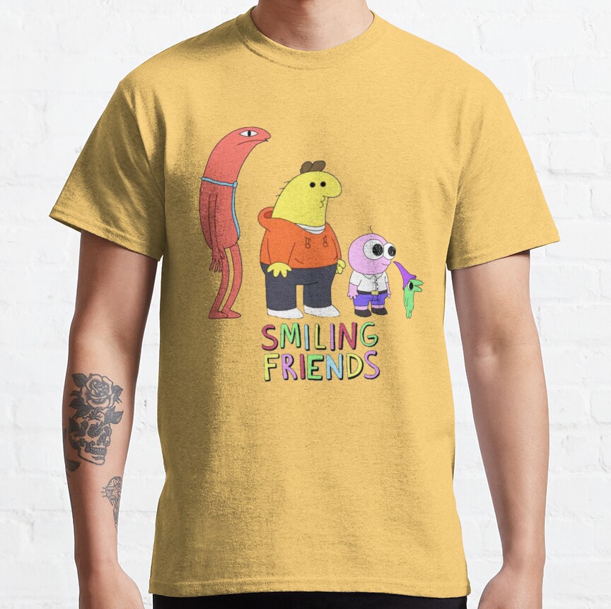 Best Selling Smiling Friends All Smiling Friends Design T-shirt - Image 6