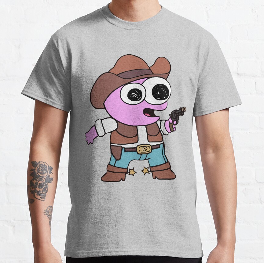 Smiling Friends Cowboy Pim Adult Swim T-shirt - Image 3