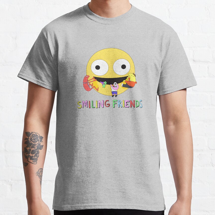 Smiling Friends Logo T-shirt - Image 3